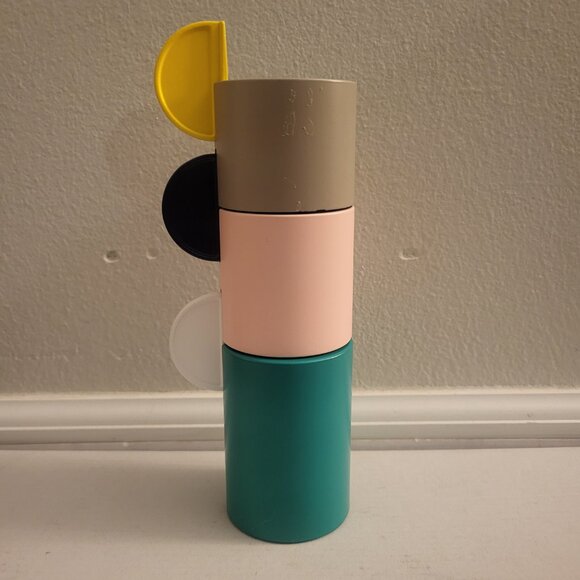 1970s VTG Ikea Adelhet Metal Round Stackable Candle Tealight Holders multicolor - Picture 1 of 9